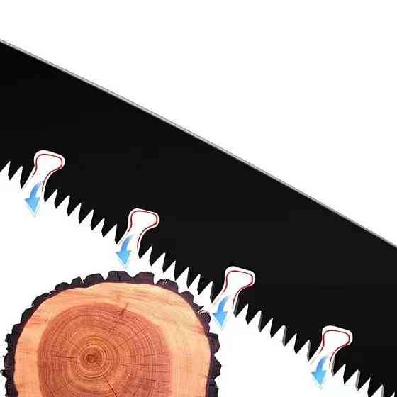 Складная пила садовая с ручкой 53см / Ручная пилка для сада / Туристическая пила по дереву / Ножовка садовая Киев