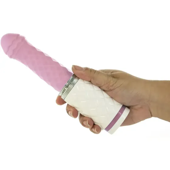 Розкішний вібратор-пульсатор з присоскою Pillow Talk - Feisty Thrusting Vibrator Pink Львів