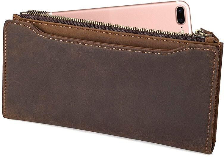 Гаманець Vintage 14596 шкіряний Коричневий Київ - фото 4