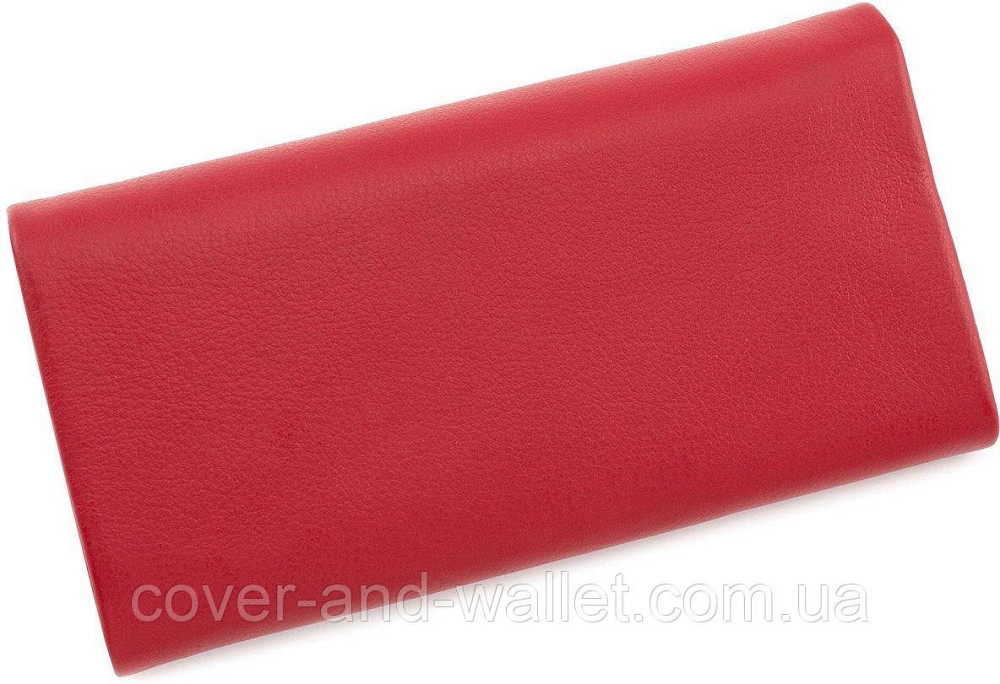Мягкий кожаный женский кошелек красного цвета ST Leather 269 Киев - изображение 7