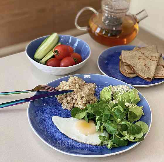 Салатник Olens "Кюрасао" 18х5 см кераміка блакитна Київ