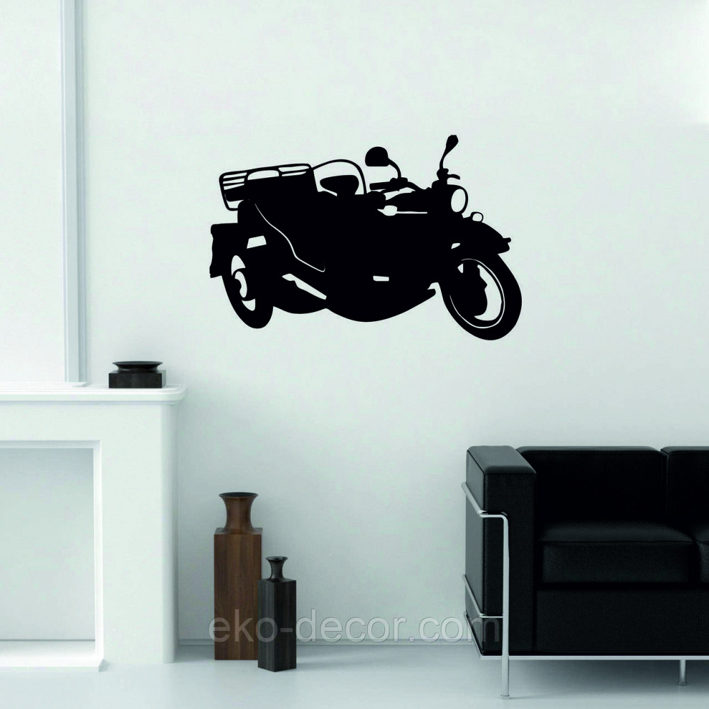 Декоративное настенное Панно «Мотоцыкл с коляской» Декор на стену Киев - изображение 3