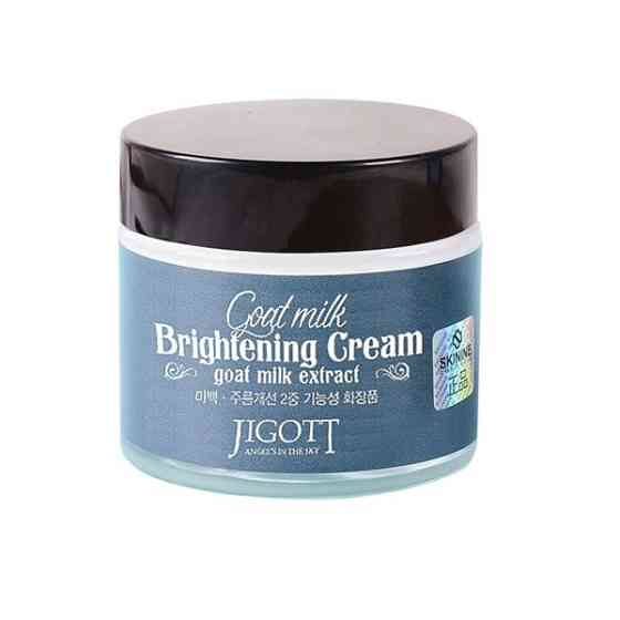 Освітлювальний крем для обличчя Козяче молоко GOAT MILK Whitening Cream Jigott 70 мл Київ
