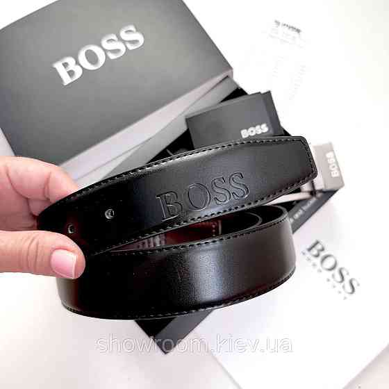 Мужской двусторонний ремень с двумя пряжками (203) Киев