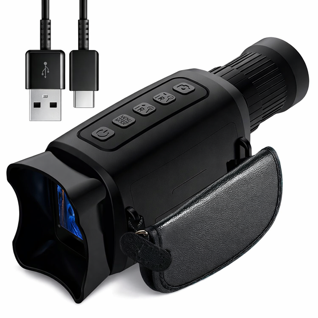 Монокуляр нічного бачення Ermenrich NS100 2.0 версія (до 300 м) Чорний Вінниця - фото 9