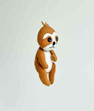 Мягкая фетровая игрушка ленивец ручной работы – безопасная развивающая игрушка Киев