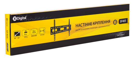 Кронштейн настінний X-Digital STEEL SF405 Black (6185121) Київ