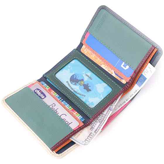 Стильный кошелек для девушек из натуральной кожи ST Leather 22495 Разноцветный Киев