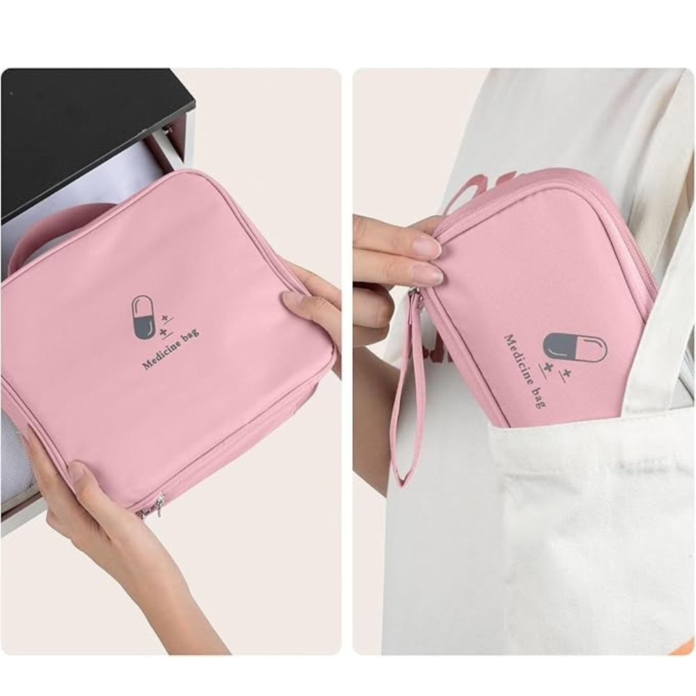 Комплект сумок для медикаментів дорожні органайзери для подорожей, аптечки для ліків, рожеві Кам'янець-Подільський - фото 5