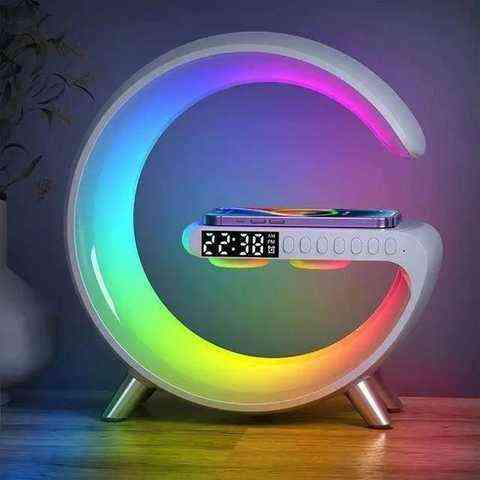 Світильник Будильник з Bluetooth-динаміком і зарядний пристрій ART 2663 RGB G 63 (40) Київ