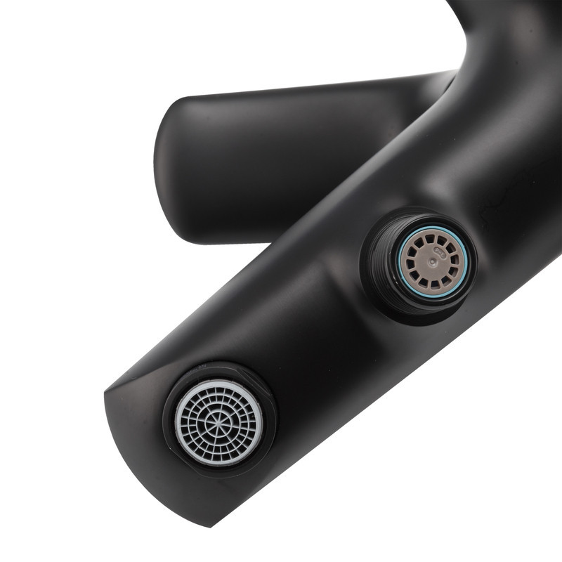 Змішувач для ванни з коротким виливом Koer KB-40008-05 (Колір чорний) (KR3473) Київ - фото 9