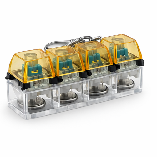 Брелок антистрес з клавішами (кейкап) з LED підсвіткою, механічні кнопки, 4 клавіші, клік-іграшка для рук Київ - фото 10