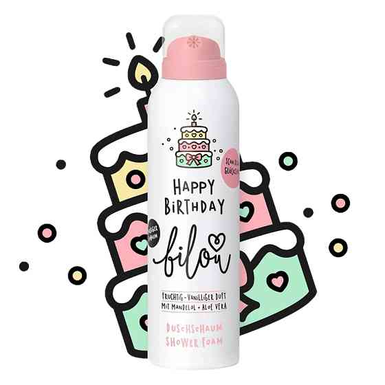 Пiнка для душу Happy Birthday Bilou 200 мл Київ