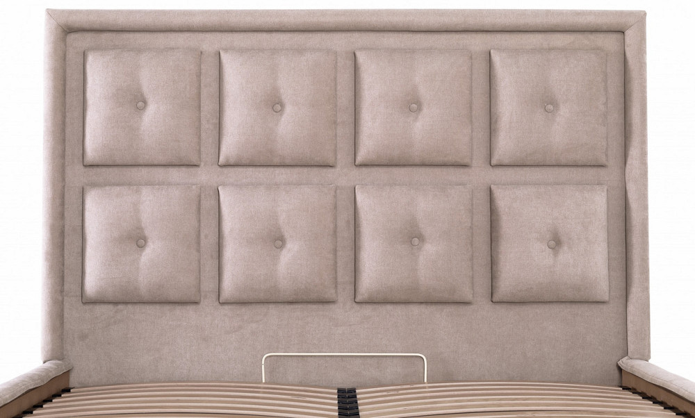 Кровать Двуспальная Windsor VIP 160 х 200 см Мисти Mocco С дополнительной металлической цельносварной рамой Мокко Днепр - изображение 18