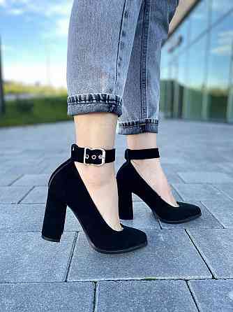 Nivelle Туфлі жіночі NIVELLE чорні натуральна замша каблук 9 см 36р. (1906/9518-9544) Коломия