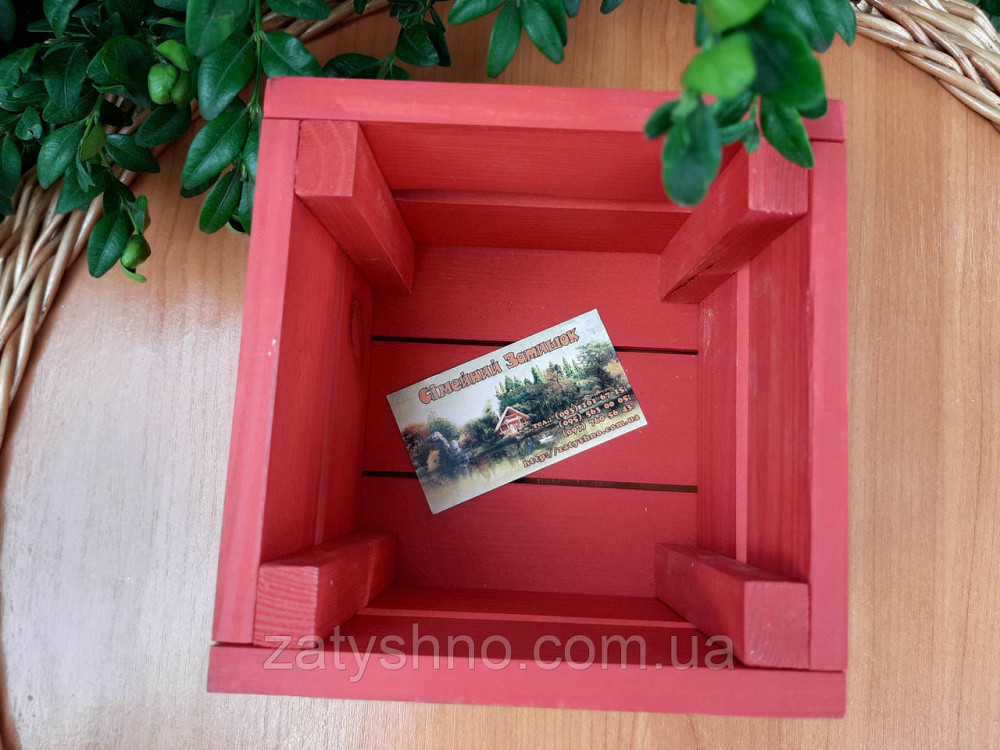 Ящик из дерева красный Киев - изображение 10
