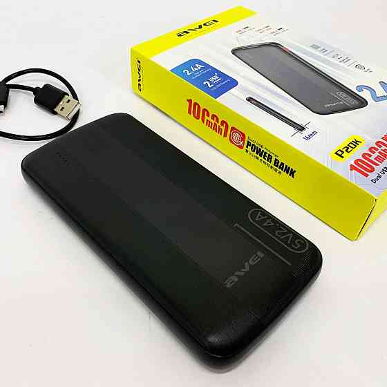 Портативний акумулятор для телефону Awei P20K 10000 mah, Багатофункціональний повербанк RS-86 Львів