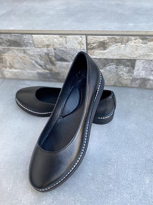 Injers Балетки жіночі INJERS 191 чорні (весна-осінь, шкіра натуральна) (1284) лише 40р. Коломия - фото 9