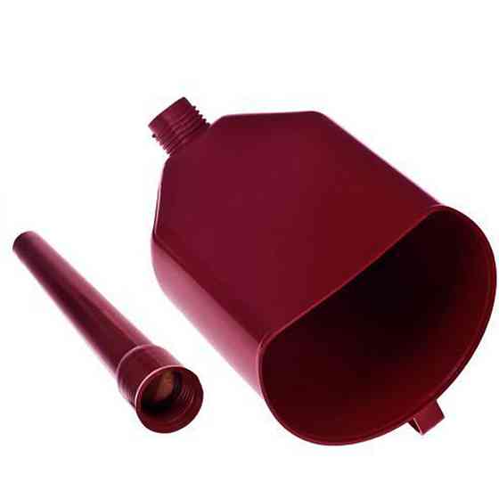 Лійка для палива з фільтр-сіткою пластикова червона Киев