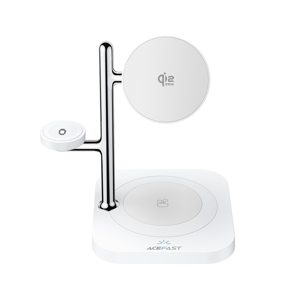 Бездротовий зарядний пристрій ACEFAST E39 desktop 4-in-1 wireless charging holder White Одеса - фото 3