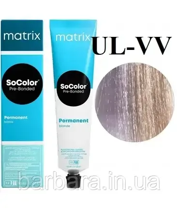 Осветляющая крем-краска для волос Matrix Ultra Blonde SoColor Pre-Bonded UL-VV глуб.окий перламутр Киев
