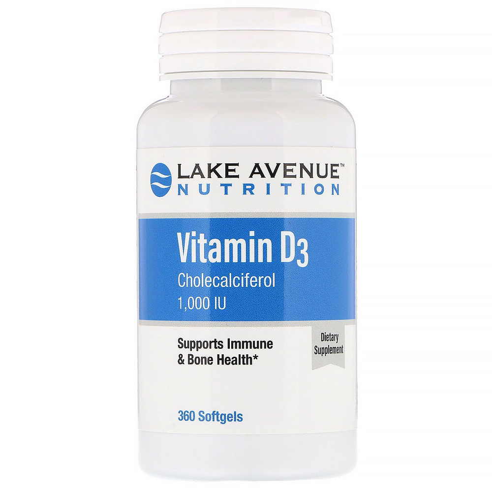 Вітамін Д3 Vitamin D3 1000 IU 360 softgels Луцьк - фото 1