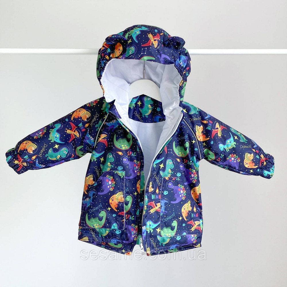 Дитяча Куртка-парку демісезонна Динозаврі у космосі Харків - фото 3