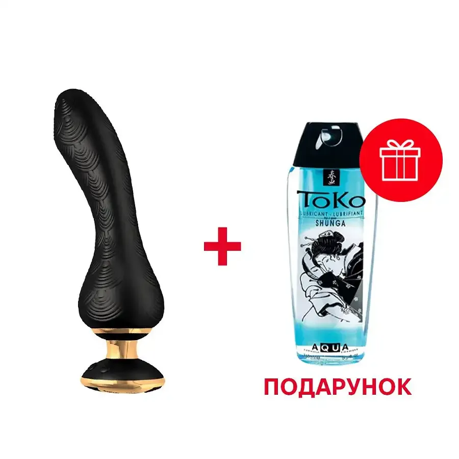 Вібратор для точки G Shunga Sanya Black, гнучкий стовбур Львів - фото 1