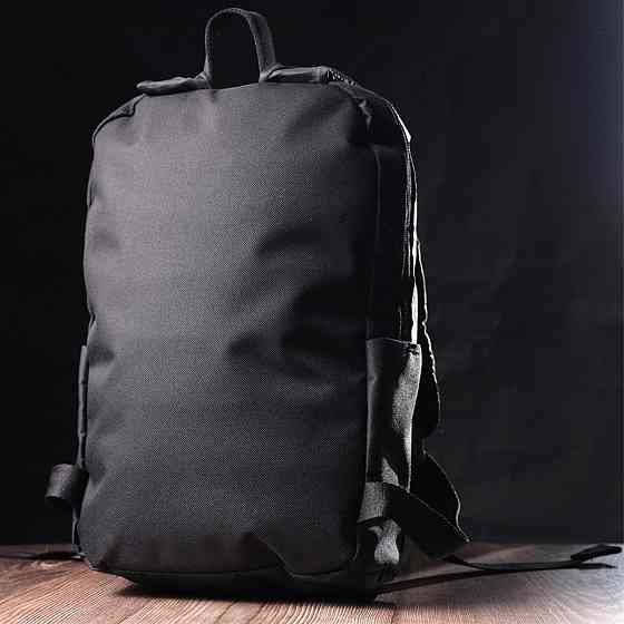 Міський стильний рюкзак з якісного поліестеру FABRA 22584 Чорний Київ