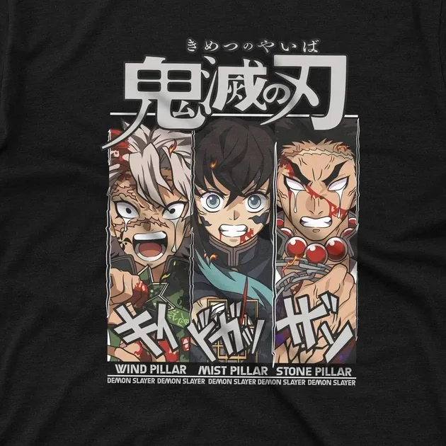 Футболка для підлітка хлопчика з принтом Клинок, рассекающий демонов Столпы 2 Розмір 160 Anime10362 Дніпро - фото 4