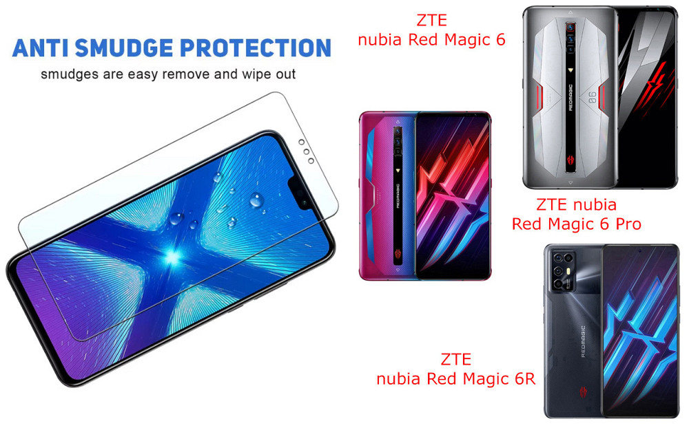 Защитное стекло NeoGlass для ZTE nubia Red Magic 6, Magic 6 Pro, 6R – ультрапрозрачное и устойчивое Киев - изображение 3