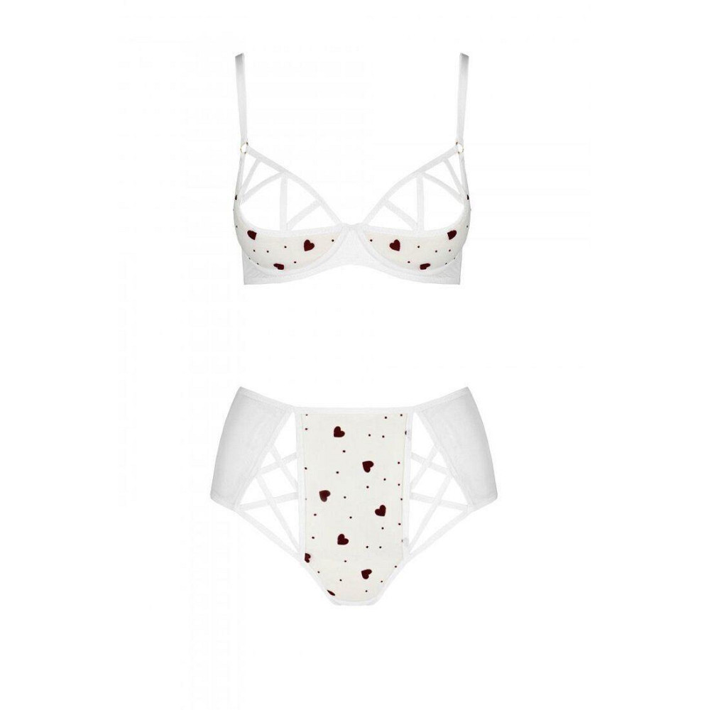Еротичний комплект з малюнком Passion LOVELIA BIKINI S/M, white Sex Aura Київ - фото 3
