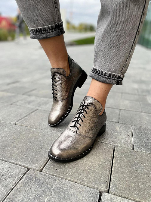 Черевики жіночі Sothby's темне-срібло натуральна шкіра 36р. (Б-552/2 3545) Коломия - фото 8