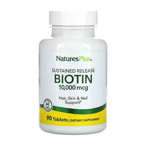 Біотин, тривале вивільненняNaturesPlus Biotin 10000 mcg - 90 tabs Київ