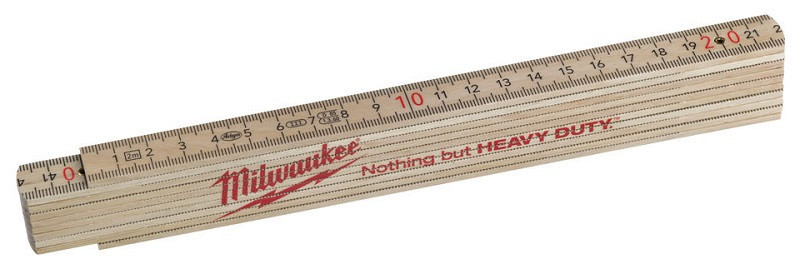 Метр складаний MILWAUKEE, тонкий дерев'яний, 2м Одеса - фото 1