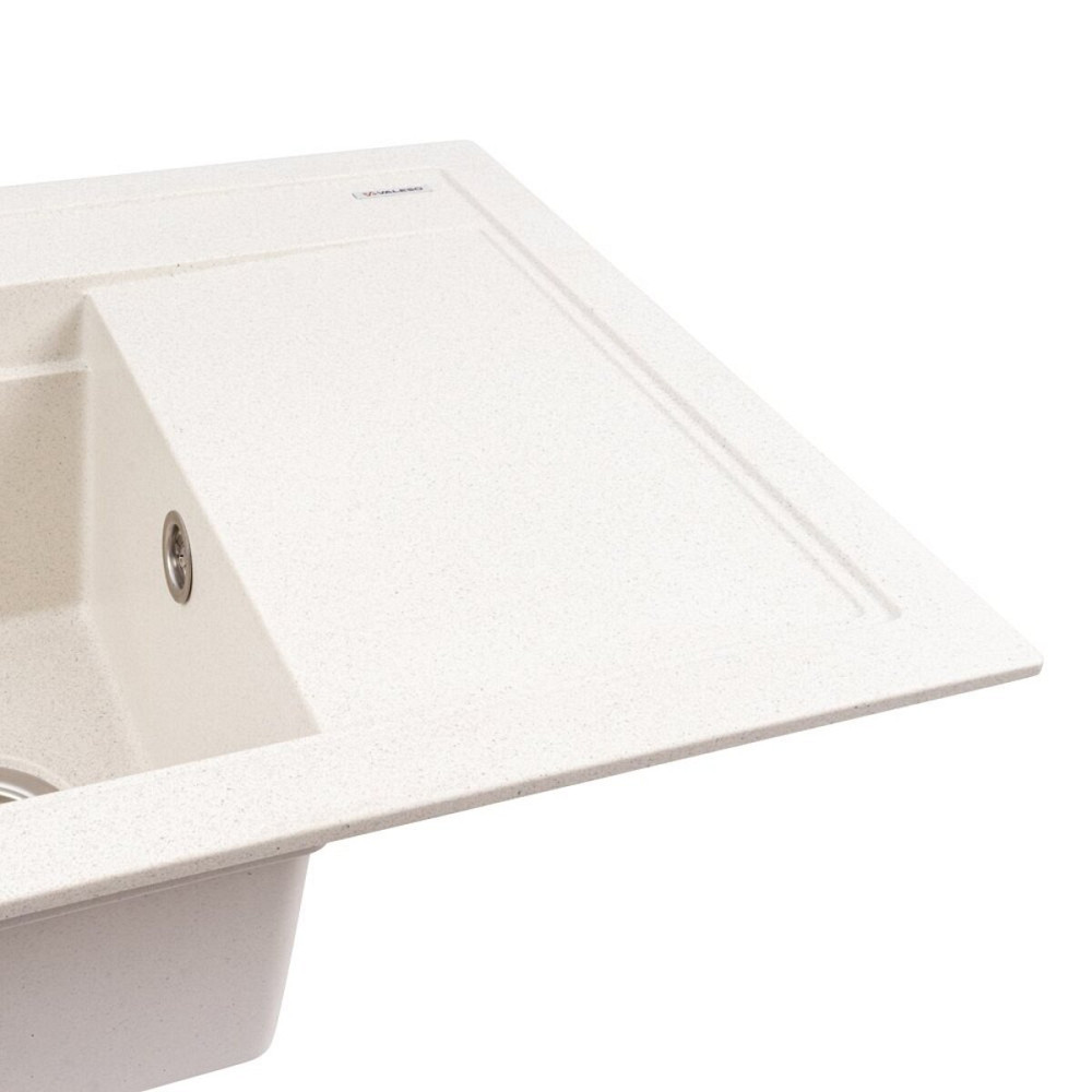 VALESO Гранітна мийка VALESO ATRUM 7950 матова Біла в крапку Київ - фото 6