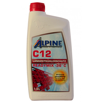 Антифриз Alpine C12 Langzeitkuhlerfrostschutz ready-mix -36C чер, 1,5л (1,7к (RM 1185-15) Вінниця - фото 1