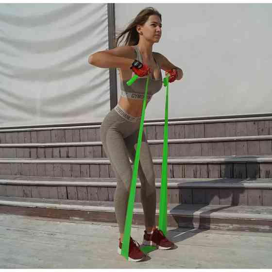 Стрічка еспандер PowerPlay PP_4112_Green_Medium зелений, на 9 кг Вінниця