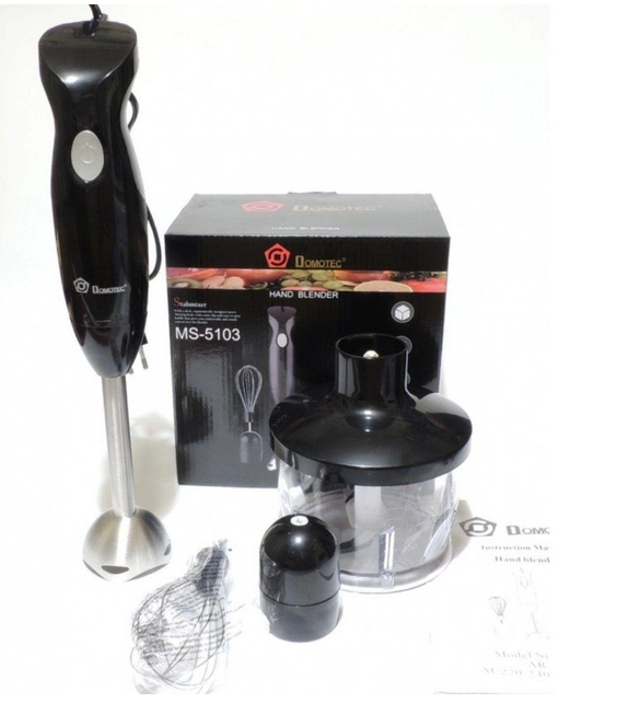 Блендер 3 в 1 Domotec MS-5103 500 Вт с венчиком и измельчителем, погружной, 2 скорости Одесса - изображение 17