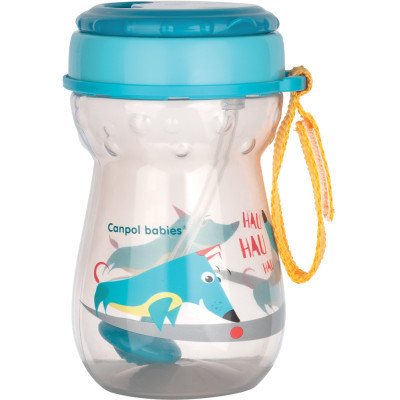 Поїльник-непроливайка Canpol babies зі складаною силіконовою трубочкою з обважнювачем 350 мл (56/518) Вінниця - фото 1