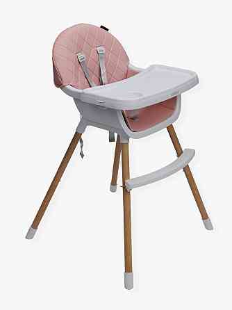 Стул для кормления ребенка 2 в 1 VELANO Evo, pink Киев