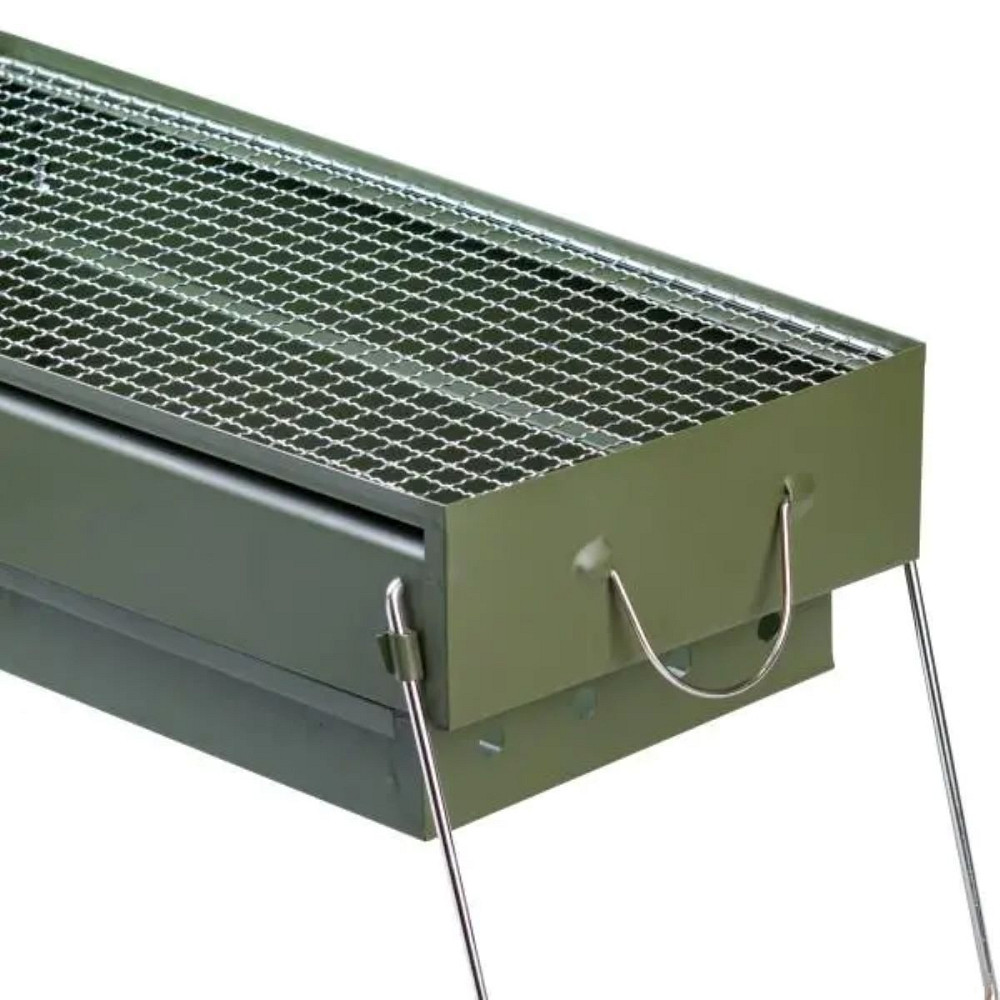 TS Kitchen Мангал портативний складаний 51.5×23×25 см з решіткою HP461GR Киев - изображение 8