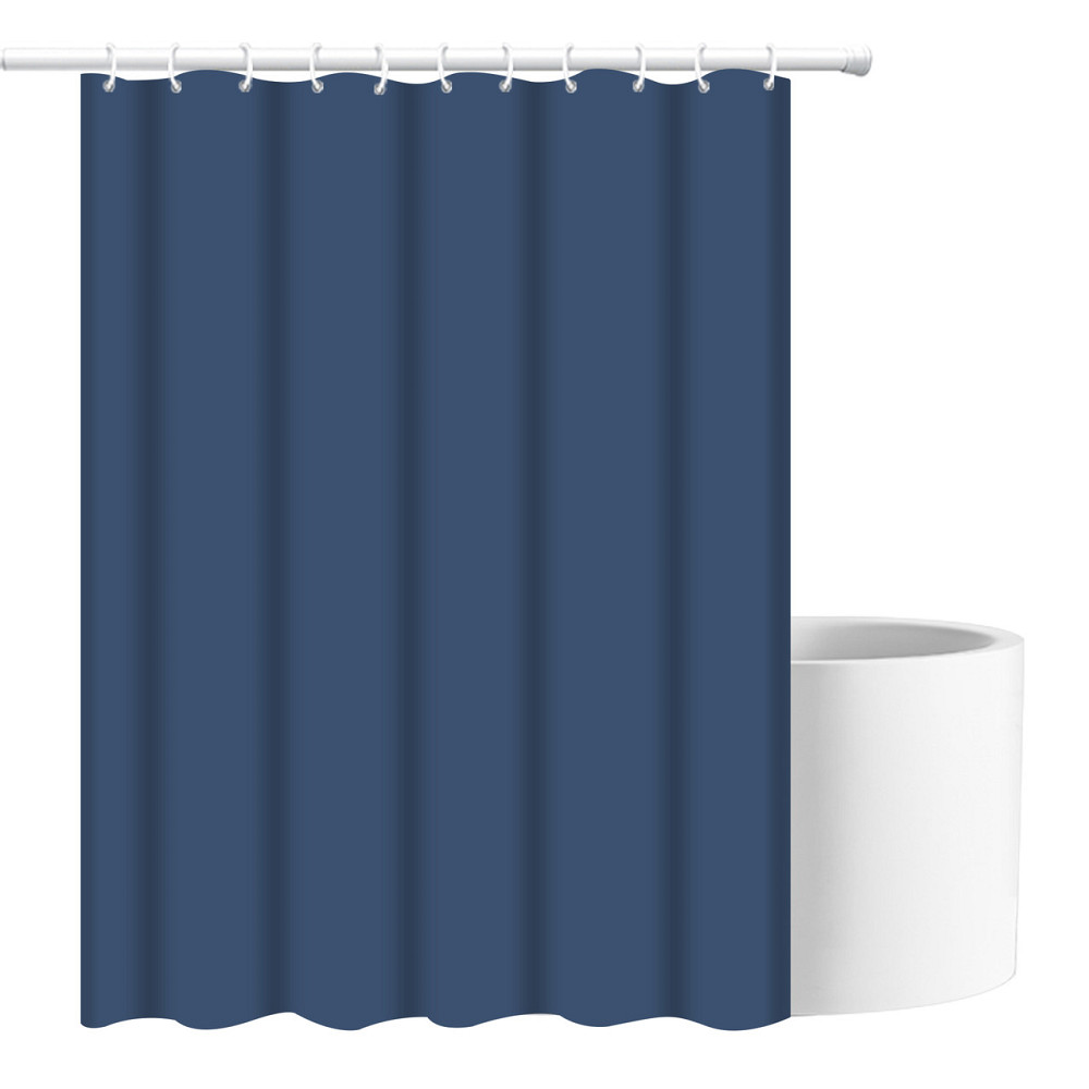 Шторка для ванны из полиэстера водонепроницаемая Bathlux 180x180 см с кольцами, занавеска для ванной комнаты Каменец-Подольский - изображение 1