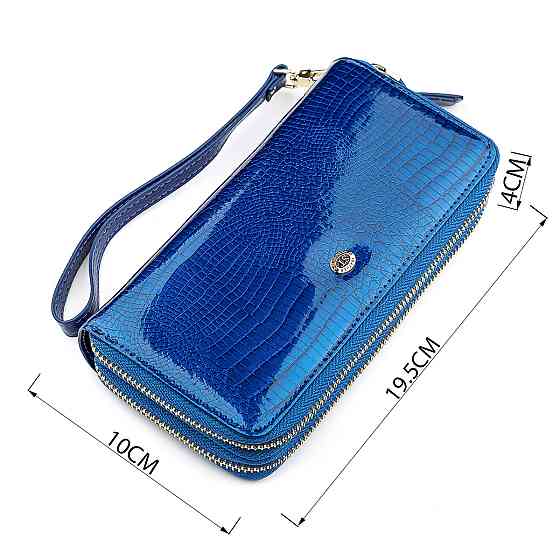 Кошелек женский ST Leather 18447 (S5001A) на молнии Синий Киев