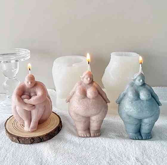 Силіконова форма для свічки «Фігура тіла» body positive Київ