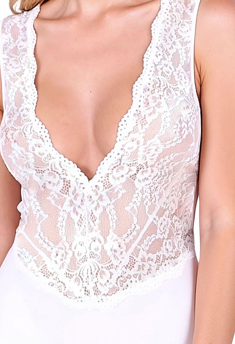 Боді Passion EVALIE BODY white L Sex Aura Київ - фото 4