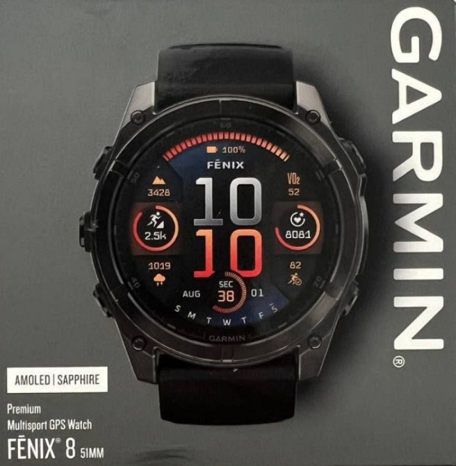 Garmin Fenix 8 Sapphire AMOLED 51mm-преміум GPS годинник. Київ - фото 2