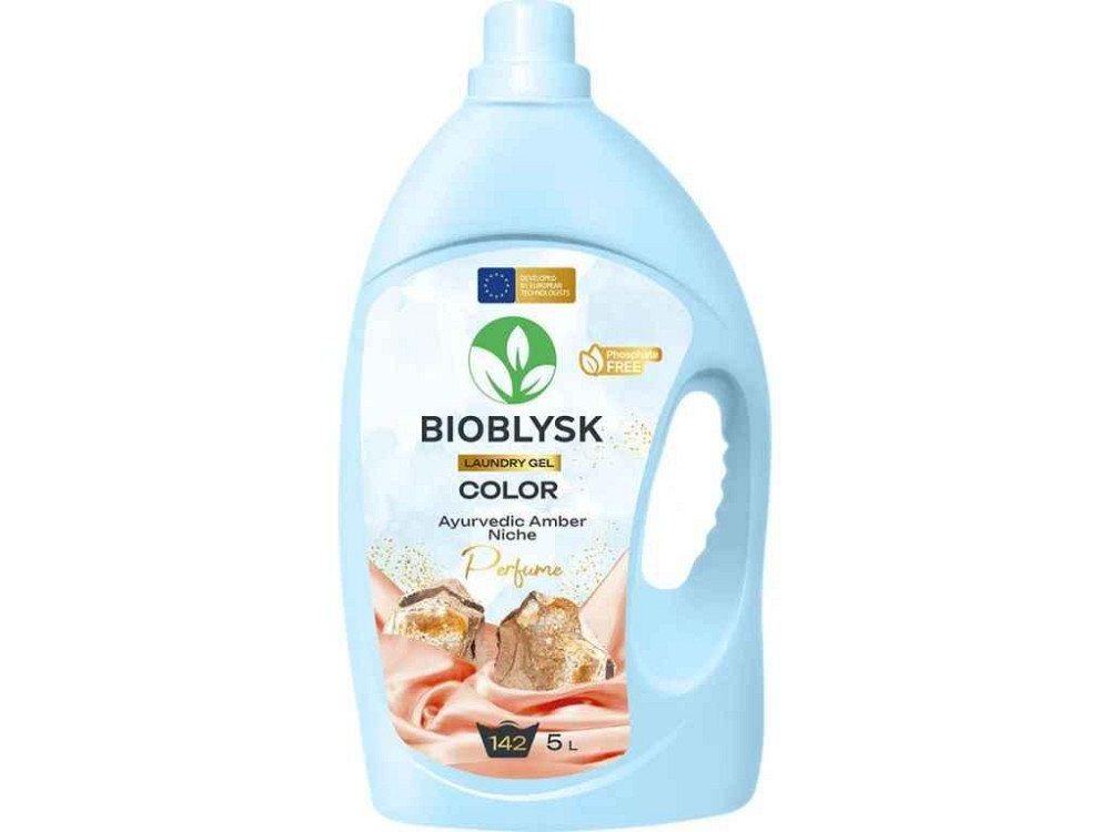 Гель для прання 5л Без фосфатів “Color Ayurvedic Amber Niche Perfume” ТМ BIOBLYSK Київ - фото 1