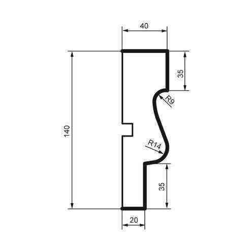 Молдинг фасадний Prestige Decor MC 120 Дніпро