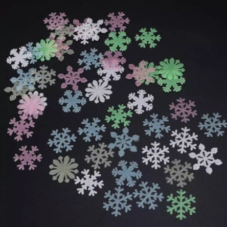 Снежинки новогодние пластиковые 48 штук 3 см разноцветный Киев - изображение 3